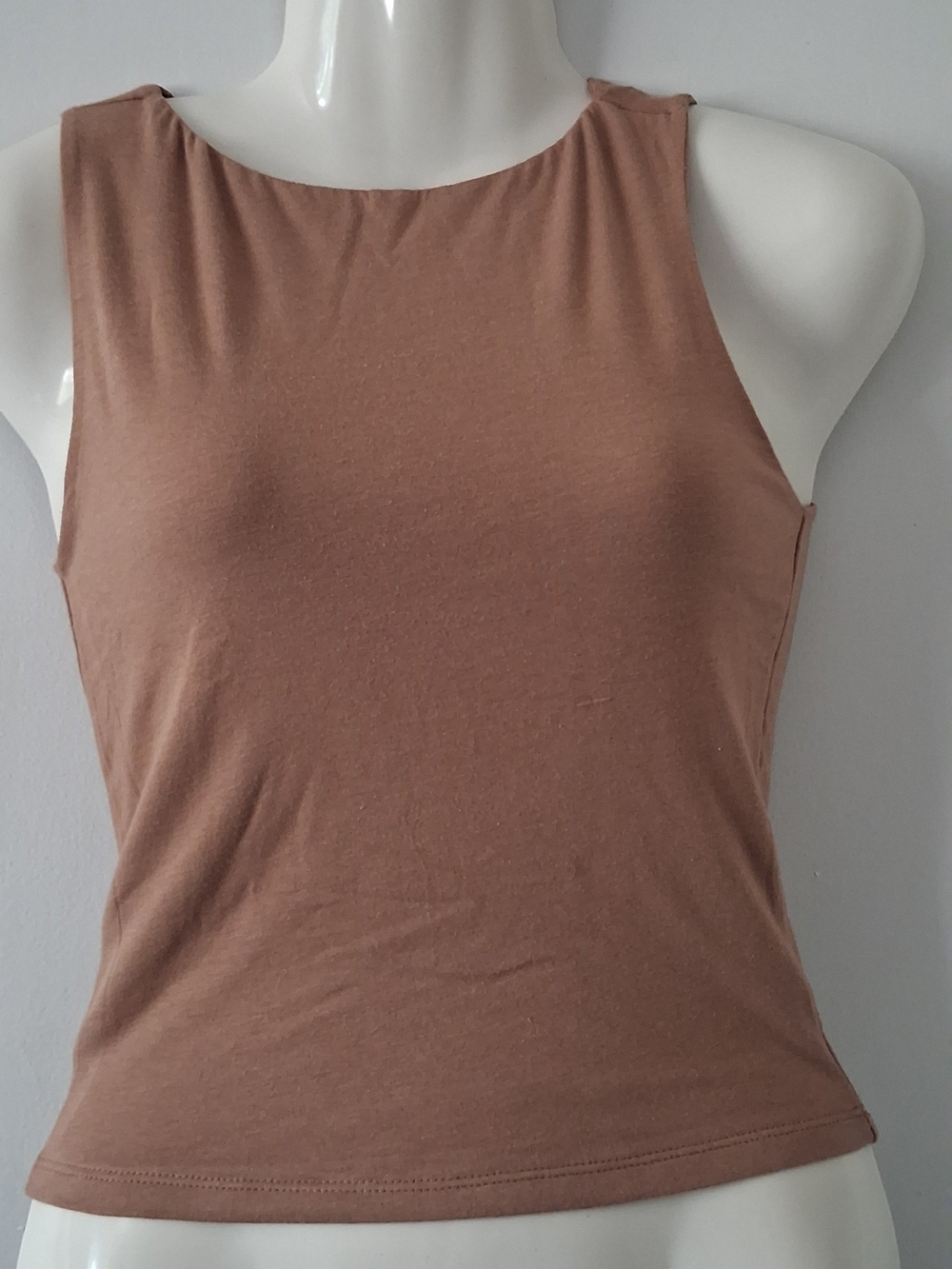 Ambiance Women’s Crewneck Tank Top - Dusty Brown
